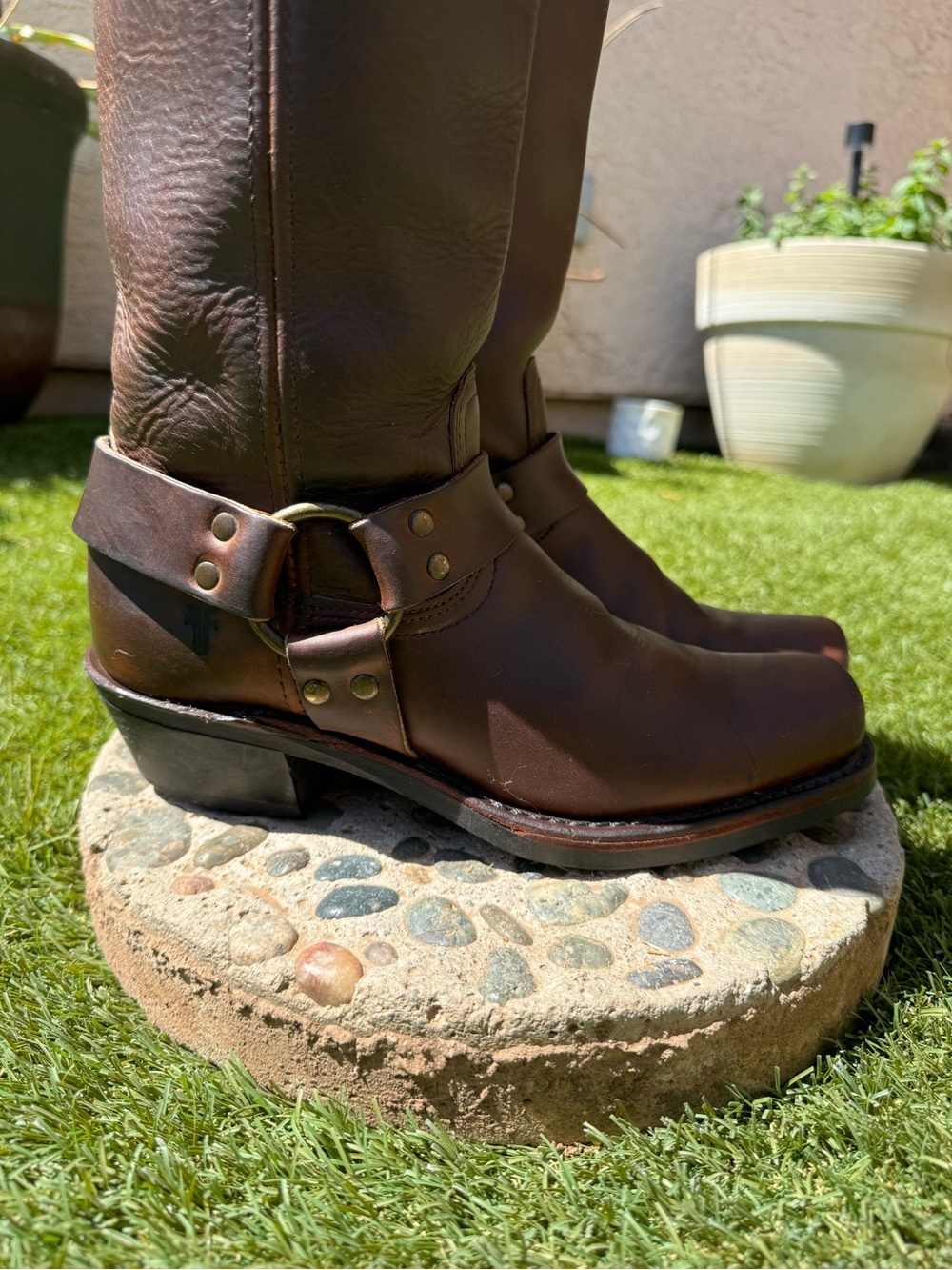 Frye Harness Leather Boots - Picture 6 of 10